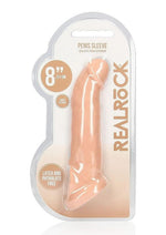 Load image into Gallery viewer, Realrock Skin Penis Extender with Rings - Vanilla - 8in
