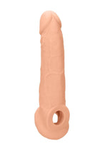 Load image into Gallery viewer, Realrock Skin Penis Extender with Rings - Vanilla - 9in