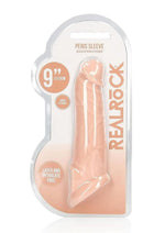 Load image into Gallery viewer, Realrock Skin Penis Extender with Rings - Vanilla - 9in