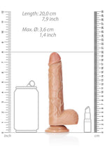 Load image into Gallery viewer, Realrock Straight Realistic Dildo with Balls and Suction Cup