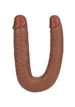 Load image into Gallery viewer, Realrock Ultra Realistic Skin U Shaped Double Dildo - Caramel - 9in