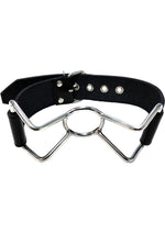 Load image into Gallery viewer, Rouge Leather Adjustable Spider Gag - Black