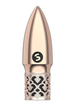 Load image into Gallery viewer, Royal Gems Glitter Rechargeable Bullet - Rose Gold