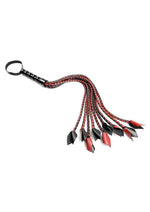 Load image into Gallery viewer, Saffron Braided Flogger - Black/Red