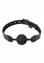 Load image into Gallery viewer, Saffron Breathable Ball Gag - Black