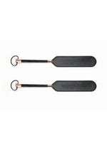 Load image into Gallery viewer, Secret Kisses Faux Leather Paddle - Black/Rose Gold