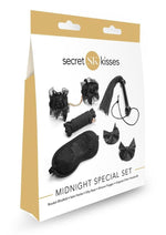 Load image into Gallery viewer, Secret Kisses Midnight Special Set Bondage 5 Piece Collection - Black