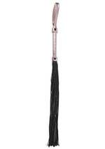 Load image into Gallery viewer, Sex and Mischief Brat Flogger - Black/Rose Gold