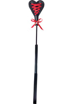 Load image into Gallery viewer, Sex and Mischief Heart Beat Crop - Black/Red