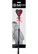 Load image into Gallery viewer, Sex and Mischief Heart Beat Crop - Black/Red
