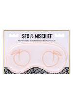 Load image into Gallery viewer, Sex and Mischief Peaches N Creame Blindfold - Ivory/Orange