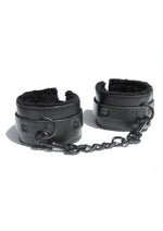 Load image into Gallery viewer, Sex and Mischief Shadow Fur Handcuffs - Black
