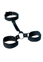 Load image into Gallery viewer, Sex and Mischief Shadow Neck and Wrist Restraint - Black/Metal