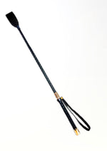 Load image into Gallery viewer, Sex and Mischief Vegan Leather Please Crop - Black