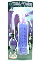 Load image into Gallery viewer, Sexual Power The Power Series Penis Pump with Pleasure Knobs - Purple