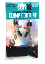 Load image into Gallery viewer, Sexy AF Nipple Clamps Tassles - Black