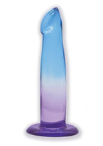 Load image into Gallery viewer, Shades G-Spot Dildo with Suction Cup - Blue/Purple - 6.25in