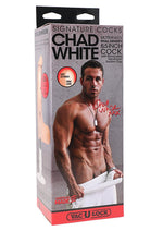 Load image into Gallery viewer, Signature Cocks Chad White Dildo - Vanilla - 8.5in