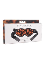 Load image into Gallery viewer, Sincerely Amber Blindfold - Animal Print/Gold