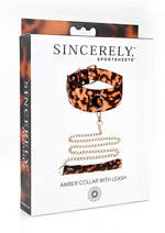 Load image into Gallery viewer, Sincerely Amber Collar and Leash - Animal Print/Gold