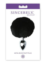 Load image into Gallery viewer, Sincerely Metal Bunny Butt Plug - Black/Metal/Silver