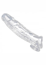 Load image into Gallery viewer, Size Matters Realistic Clear Penis Enhancer and Ball Stretcher - Clear