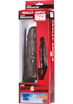 Load image into Gallery viewer, Size Matters Really Ample Penis Enhancer Sheath - Chocolate