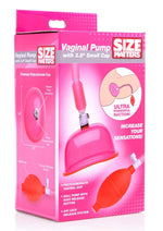 Load image into Gallery viewer, Size Matters Vaginal Pump with 3.8in Cup - Pink - Small