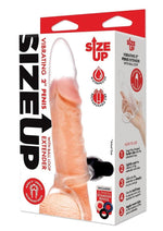 Load image into Gallery viewer, Size Up Clear View Vibrating Penis Extender - Clear - 2in