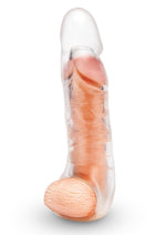 Load image into Gallery viewer, Size Up Extra Girthy Clear View Penis Extender with Ball Loop - Clear - 3in