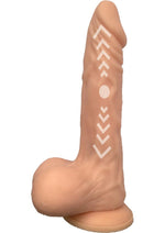 Load image into Gallery viewer, Skinsations Cum Quake 2 Thrusting Vibrator Heat Dildo - Vanilla