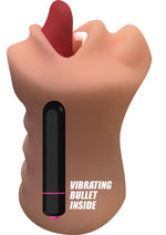 Load image into Gallery viewer, Skinsations Hum Job Vibrating Mouth Stroker - Vanilla