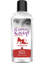 Load image into Gallery viewer, Slippery Kitty Flavored Water Based Lubricant Strawberry Lust - 6 Ounce