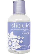 Load image into Gallery viewer, Sliquid Naturals Swirl Water Based Lubricant Blue Raspberry - 4.2oz