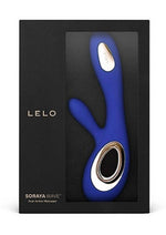 Load image into Gallery viewer, Soraya Wave Rechargeable Rabbit Vibrator - Blue/Midnight Blue