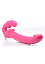 Load image into Gallery viewer, Strap U 7x Revolver Slim Vibrating Strapless Strap-On Dildo - Pink