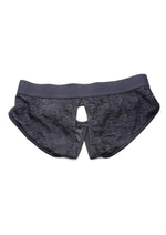 Load image into Gallery viewer, Strap U Lace Envy Black Crotchless Panty Harness