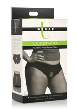 Load image into Gallery viewer, Strap U Lace Envy Black Crotchless Panty Harness - Black - 3XLarge