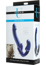 Load image into Gallery viewer, Strap U Revolver II Vibrating Strapless Strap-On - Blue/Purple