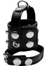 Load image into Gallery viewer, Strict Cock Strap and Ball Stretcher - Black
