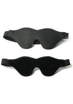 Load image into Gallery viewer, Strict Leather Black Fleece Lined Blindfold - Black