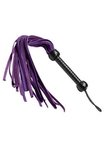 Load image into Gallery viewer, Strict Leather Nubuck Flogger - Black/Purple