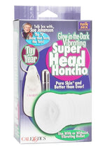 Load image into Gallery viewer, Sue Johanson Glow In The Dark Vibrating Super Head Honcho Masturbator - Glow In The Dark/White
