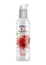 Load image into Gallery viewer, Swiss Navy 4 In 1 Flavored Lubricant 4oz - Poppin Wild Cherry