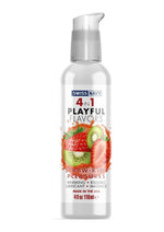 Load image into Gallery viewer, Swiss Navy 4 In 1 Flavored Lubricant 4oz - Strawberry/Kiwi Pleasure