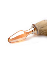 Load image into Gallery viewer, Tailz Fox Tail Glass Anal Plug
