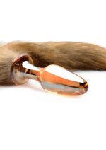 Load image into Gallery viewer, Tailz Fox Tail Glass Anal Plug