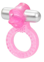 Load image into Gallery viewer, Teaser Tongue Enhancer Vibrating Cock Ring - Pink