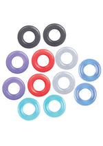Load image into Gallery viewer, The 9's - Baller's Dozen 12 Piece Cock Ring - Assorted Colors - Set