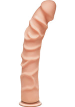 Load image into Gallery viewer, The D Ragin D Ultraskin Dildo - Flesh/Vanilla - 10in